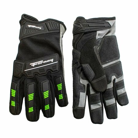 Forney U-Wrist Impact Resistant Utility Work Gloves Menfts XL 53044